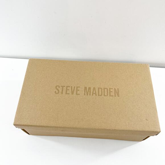 Steve Madden Shantelle Ankle Wrap Strappy Square Toe Sandals Gold Snake 8.5 - Picture 7 of 10